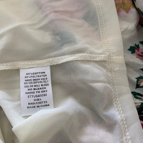 Women’s Umgee floral shirt tunic size large - Picture 7 of 7